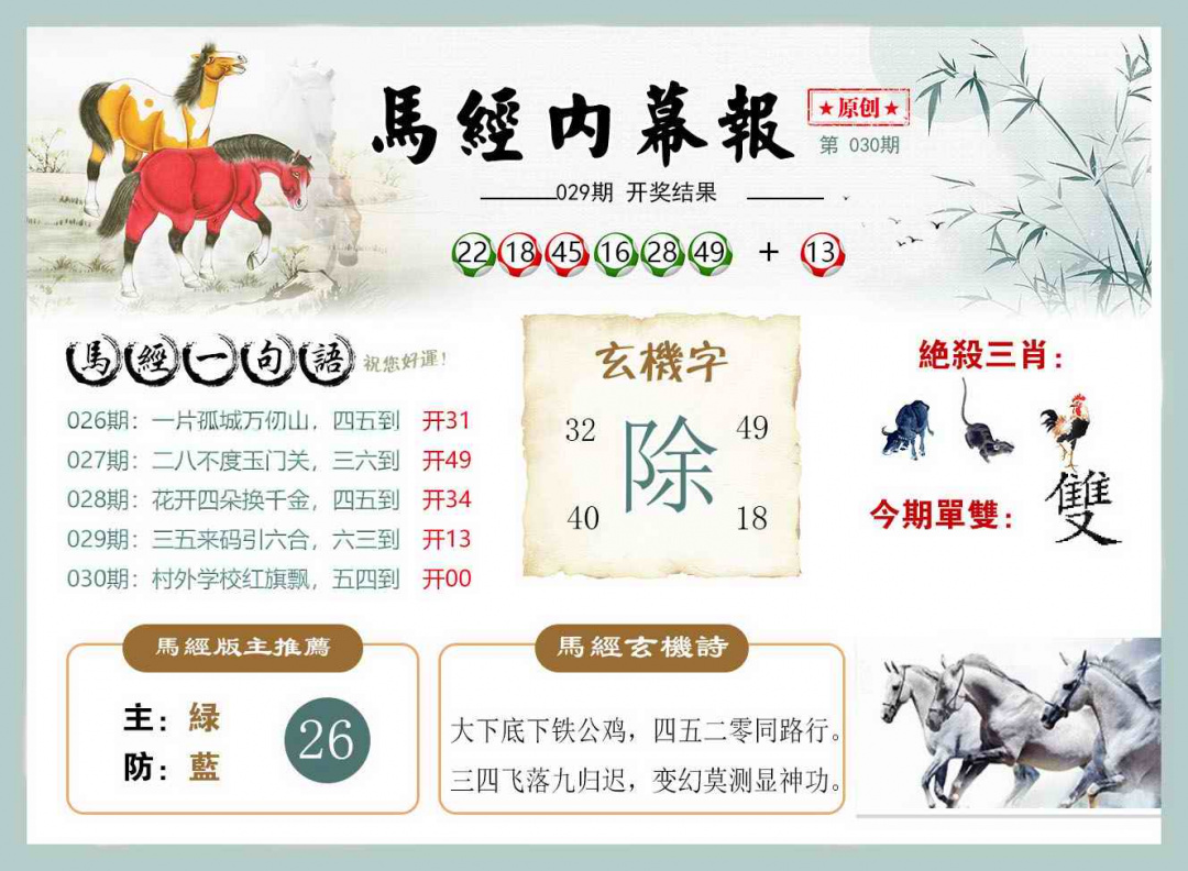 030期马经内幕报[图]